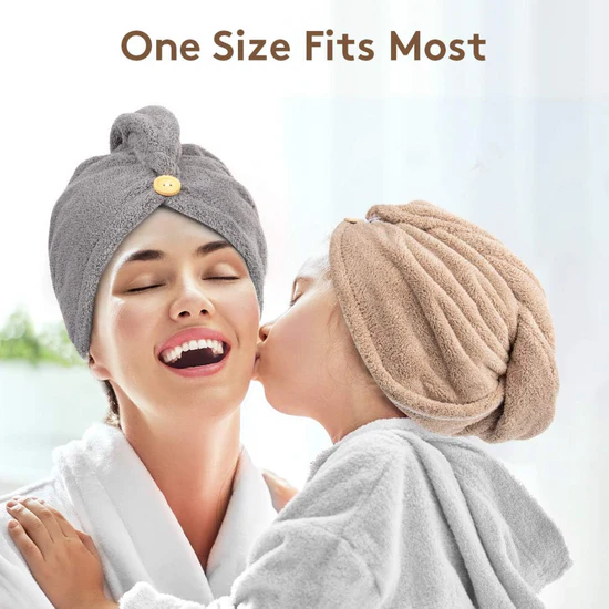 Microfiber Hair Drying Cap Towel.