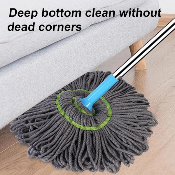 Extendable 360° Twist Mop | 2-in-1 Self-Twisting Floor & Wall Cleaner
