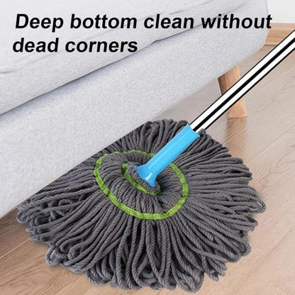 Extendable 360° Twist Mop | 2-in-1 Self-Twisting Floor & Wall Cleaner