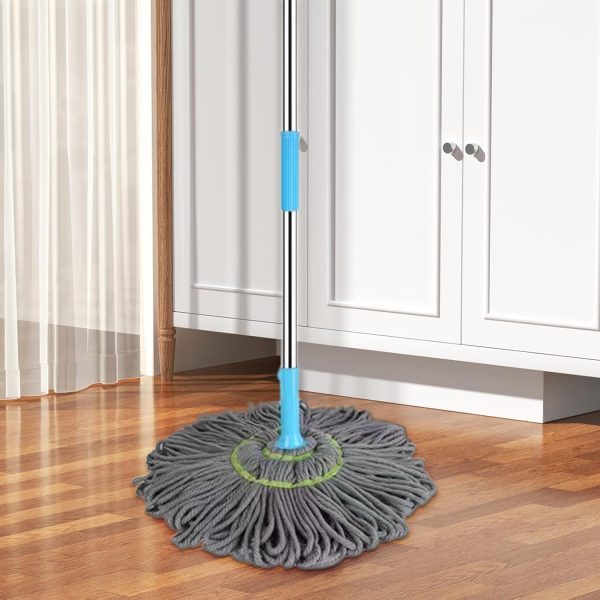 Extendable 360° Twist Mop | 2-in-1 Self-Twisting Floor & Wall Cleaner