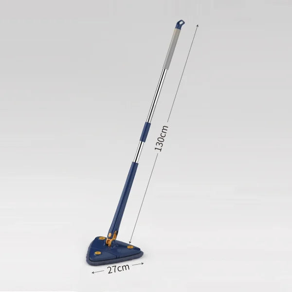 Extended 360° Triangle Mop | Twist Squeeze Mop for Floor, Window, and Ceiling Cleaning