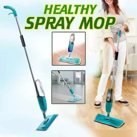 Healthy Spray Mop | Easy Floor Cleaning with Refill Bottle & Vacuum Option