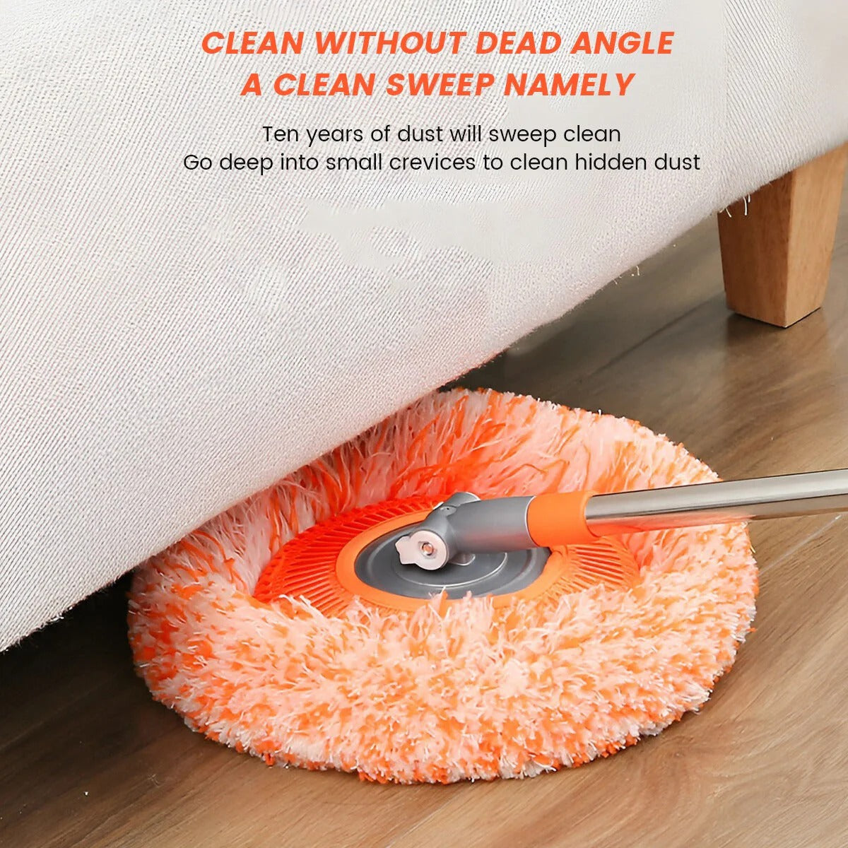 360° Spin Mop with Extendable Handle – Multi-Use Microfiber Cleaner