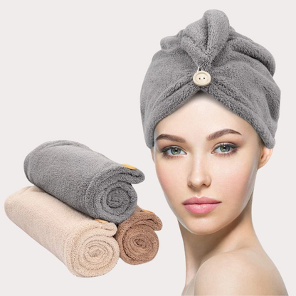 Microfiber Hair Drying Cap Towel.