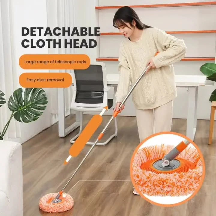 360° Spin Mop with Extendable Handle – Multi-Use Microfiber Cleaner